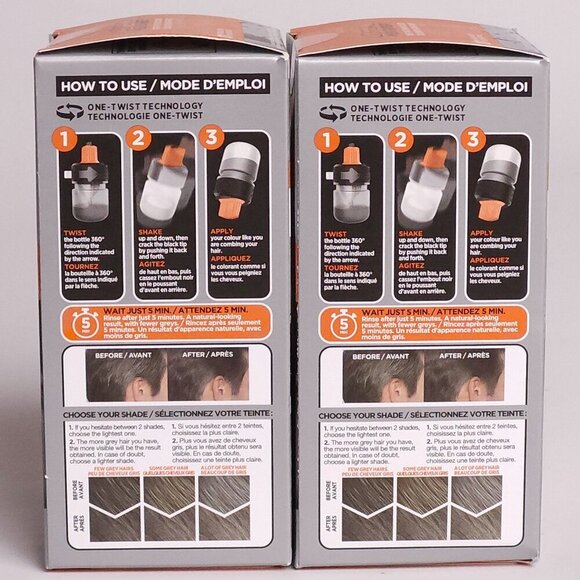 L'OREAL MEN EXPERT One Twist Hair Colour Shade 07 Dark Blonde BNIP LOT OF 2 - Picture 5 of 6